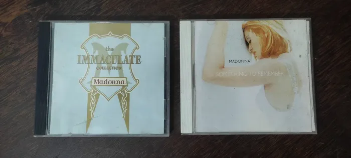 CDs Madonna: The Immaculate Collection e Something to Remember