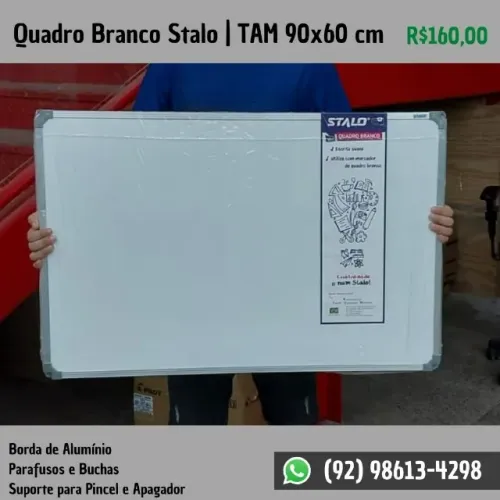 Quadro Branco | 10 Tamanhos à Pronta Entrega