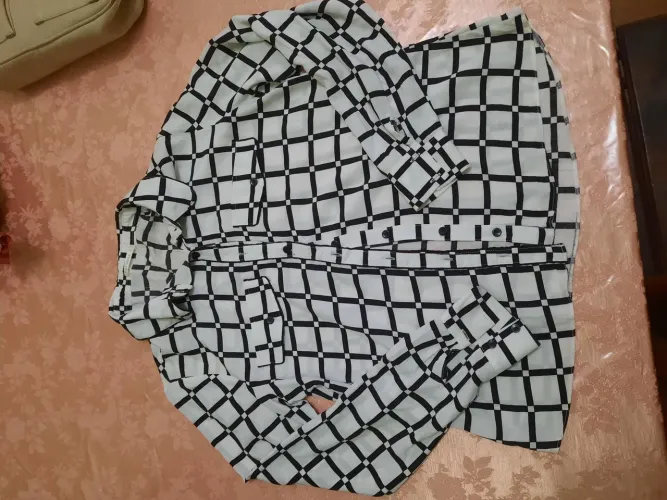 Camisa estampada xadrez