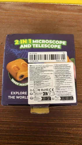 Microscópio e Telescópio infantil 2 em 1