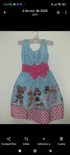 Vestido LOL Luxo Tam 3/4