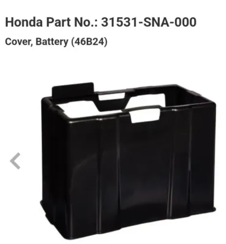 Capa Bateria Civic G8 06/11 Crv 07/16 Accord 13/17 Honda 31531-SNA-000