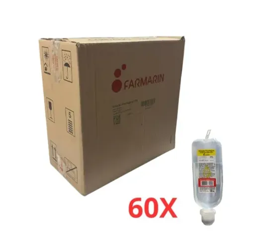 Solução Fisiológica Injetável Cloreto de Sódio 0,9% - Caixa 60 frascos 100ml valid. jun/27