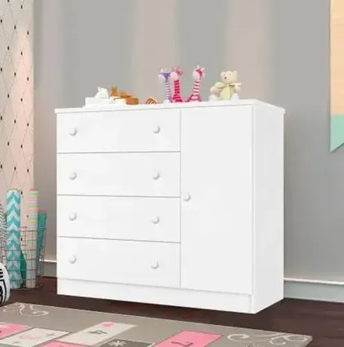 Cômoda Infantil Off White DIVIDIMOS EM ATÉ 10X SEM JUROS