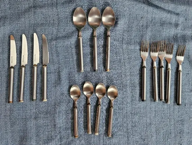 Conjunto de talheres de inox