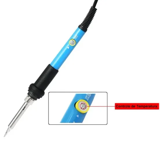 Ferro de Solda 60w - Tipo Estação de Trabalho com Controle de Temperatura