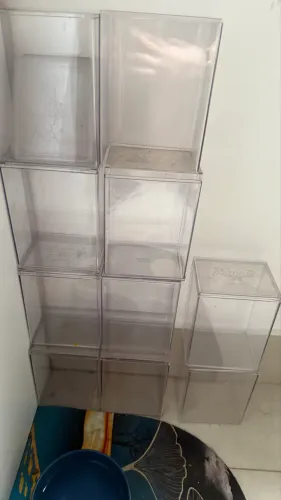 10 Acrílicos funcional novo - abre ambos os lados