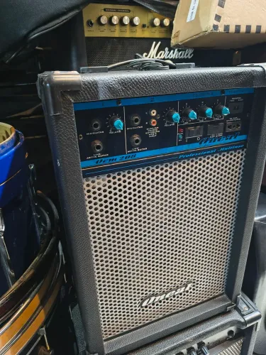 Caixa multiuso oneal ocm-208 para violão voz teclado celular pequena e potente 
