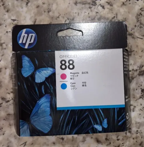 Cabeça de impressão HP 88 magenta e azul originaL