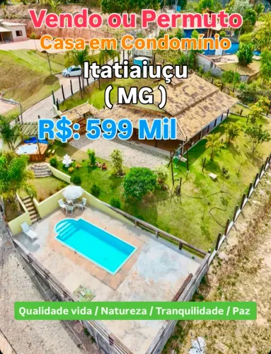 Oportunidade de Paz ! Vendo ou Permuto Casa em Itatiaiuçu.