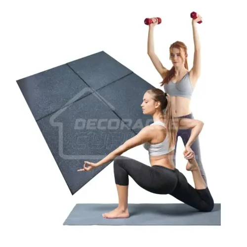 Piso academia 50x50 15 mm kit 5 peças