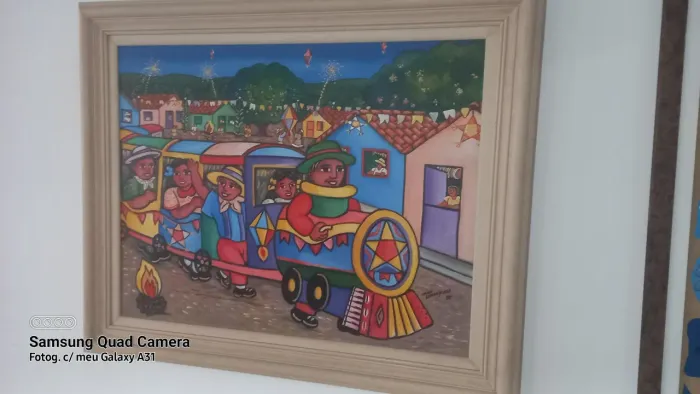 Quadro a óleo de chico laranjeiras 