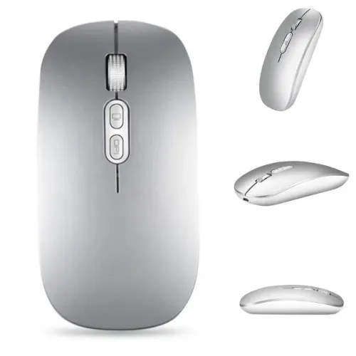 Mouse Sem fio Wireless Ultrafino Recarregável 1600Dpi