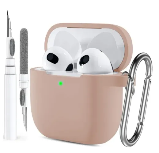 Capa para AirPods 4 (2024), capa protetora de silicone macio para Apple AirPods 4ª geração