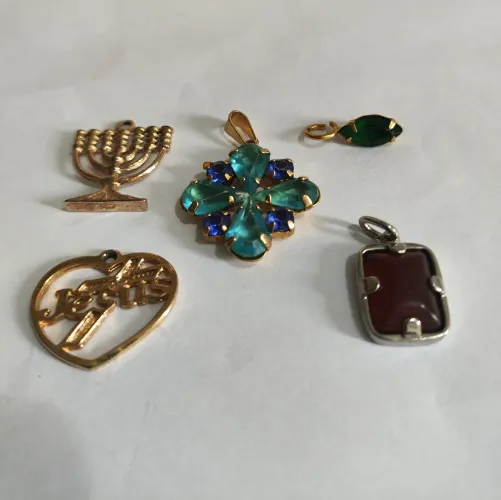 Conjunto 5 Pingentes, Adornos, Berloques