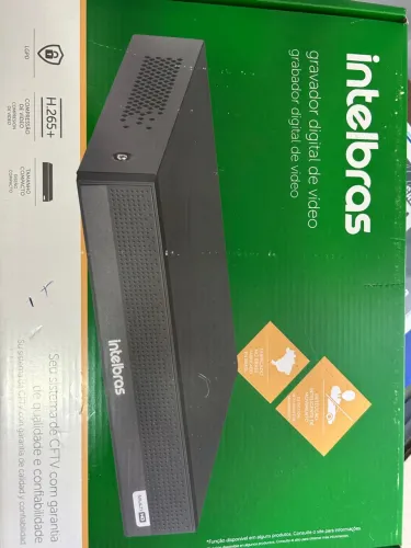 DVR Gravador Digital de Vídeo Intelbras 4 vias + HD 1TB + FONTE CHAVEADA