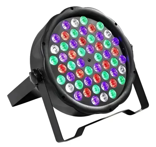 Canhão Parled 54 Leds Rgb 3w Dmx Refletor Para Festas Luz Dj