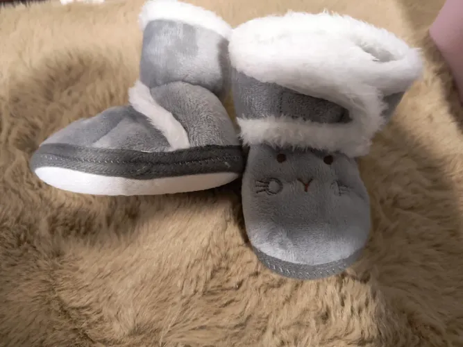Pantufa de lã para bebês Novo Tam RN