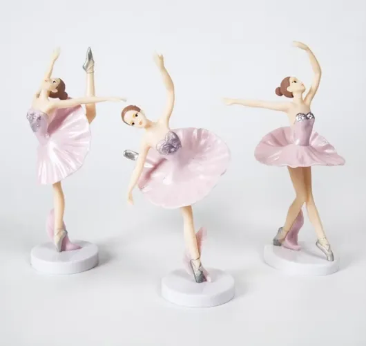 Bailarinas topo de bolo 3 peças o lote