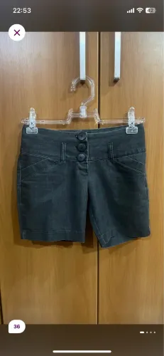 Shorts jeans preto