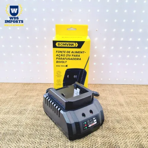 Fonte Carregador De Bateria 21v Para Parafusadeira - Bomvink 