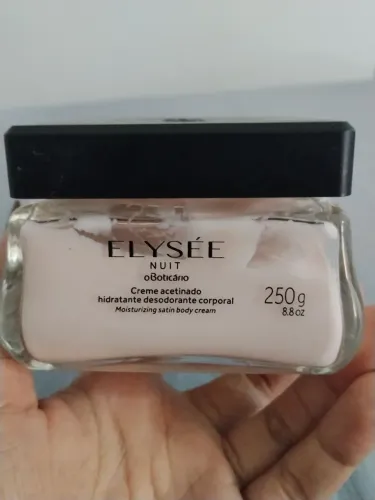 Creme acetinado corporal Elisée Nuit Boticário 