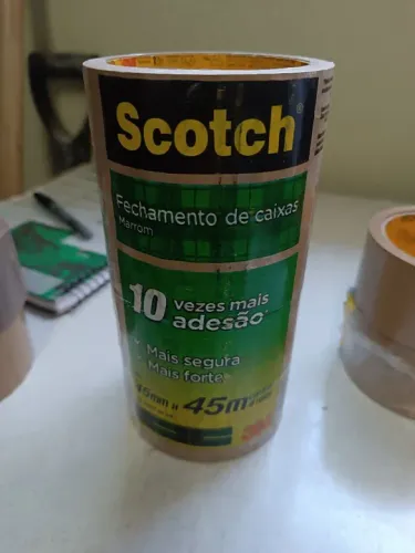 Fita 3M Scott para fechamento de caixas 45x45