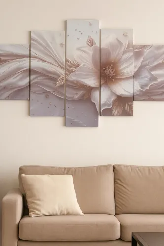 Quadro Mosaico Flor Parede 