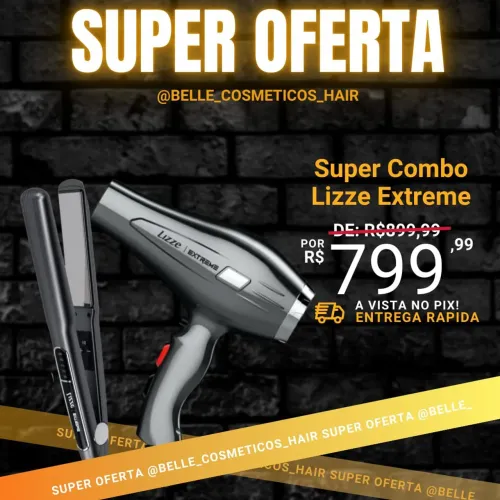 Secador Lizze Extreme + Modelador Lizze Extremee