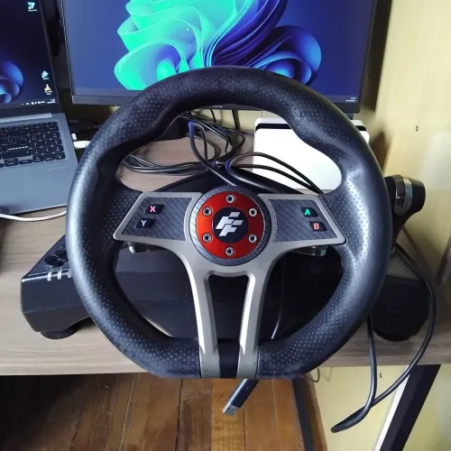 Volante Hurricane FlashFire F106 para Ps3, Ps4 e PC