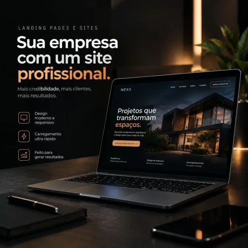 Construo Sites e Landing Pages para todo tipo de empresa