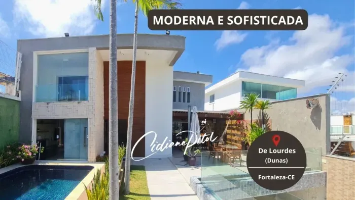 Casa Alto Padrão Moderna e Sofisticada no Melhor Bairro Residencial de Fortaleza