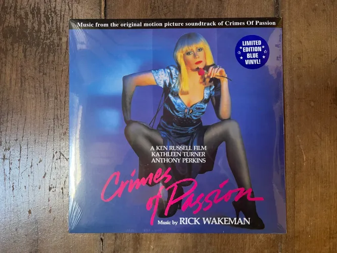 Vinil LP importado colorido Trilha Sonora Crimes of Passion, Rick Wakeman
