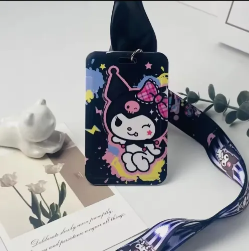 CAPINHA PARA CARTÃO CRACHA HELLO KITTY KUROMI