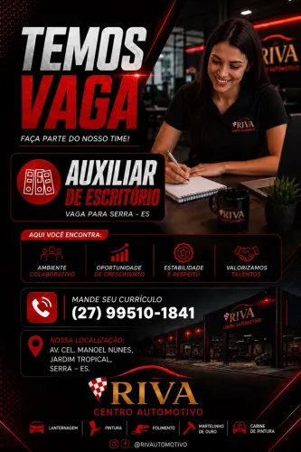 Vaga de Emprego - Auxiliar de Escritório | Serra - ES