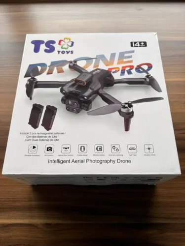 Drone Dobrável TS Toys  com Câmera HD, Sensor de Obstáculo, Case Rígida e 2 Baterias