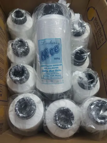 Linha para costura branca - lote apx. 5Kg