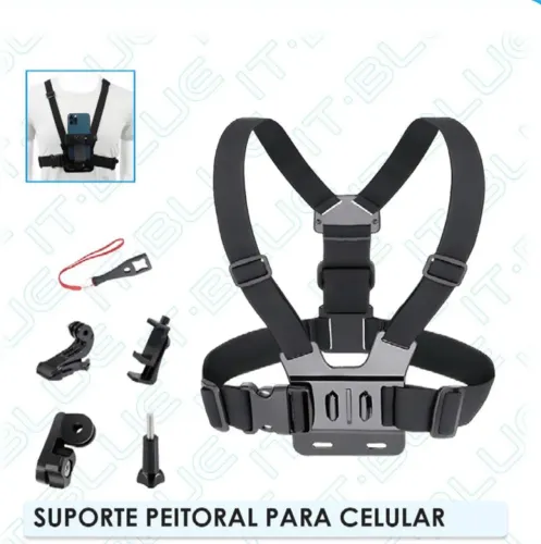 Suporte peitoral para celular
