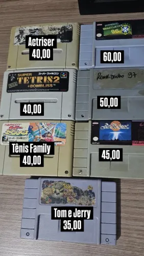 Lote de Jogos de Super Nintendo