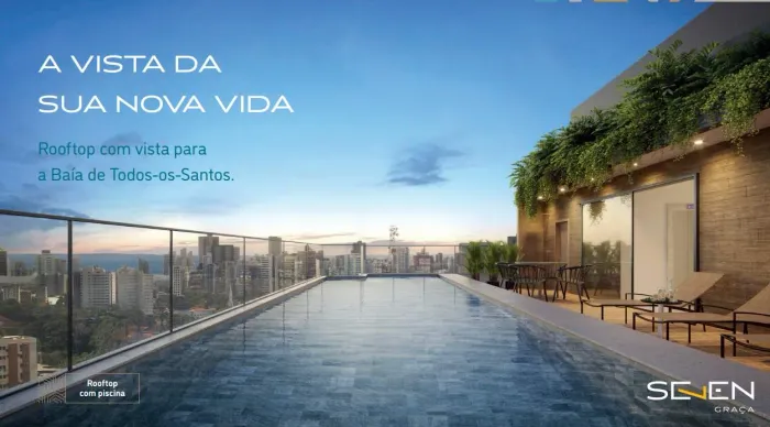 Seven Graça| Apartamentos com 38m²| Vaga Rotativa| Empreendimento Alto Padrão