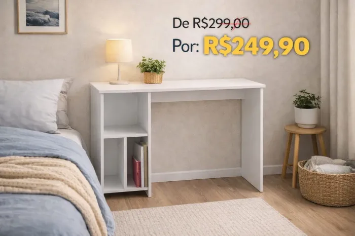 Mesinha escrivaninha em MDF