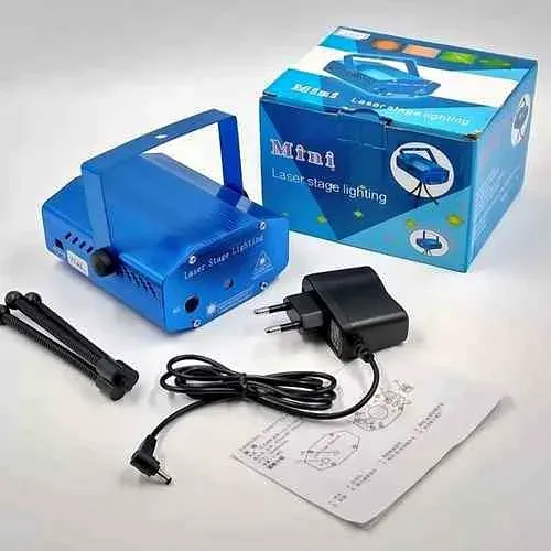 Mini Laser Stage Lighting Original Projetor Holográfico Luz De Festa, entregamos