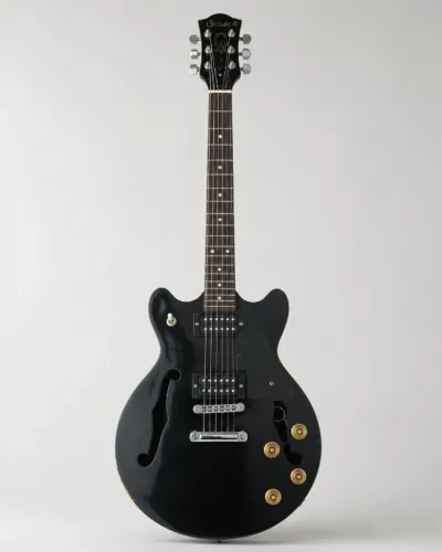 Guitarra Golden Semiacústica Preta ? Raridade