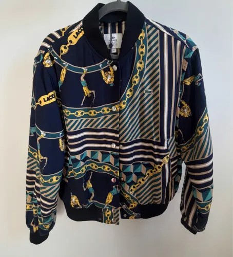 Lacoste LIVE Bomber Jacket BF4319 Original Estampada Rara
