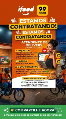 Atendente Delivery
