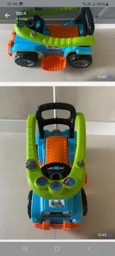 Carrinho Infantil Passeio Empurrador JIP JIP colorido