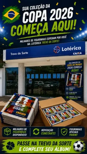 Kit de 70 figurinhas da Copa2026 - 10 envelopes com 7 figurinhas