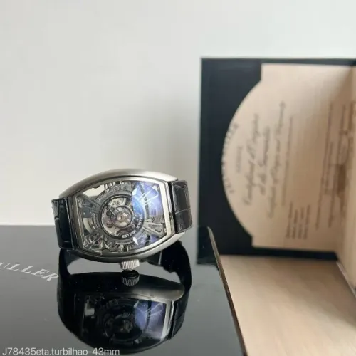 Relógio Frank Muller - ETA S/c - Pulseira Preta de Couro