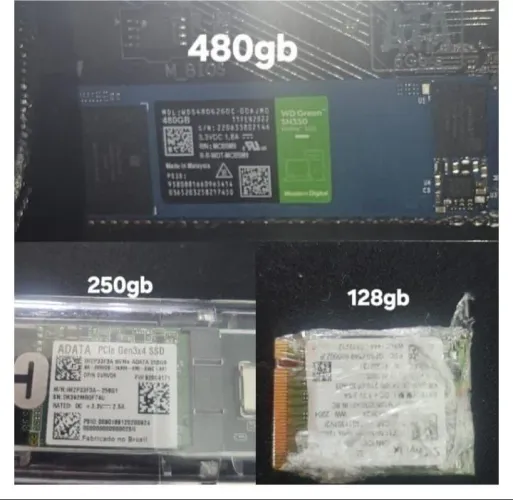 SSD M2 tudo funcionando vendo as três 600 reais