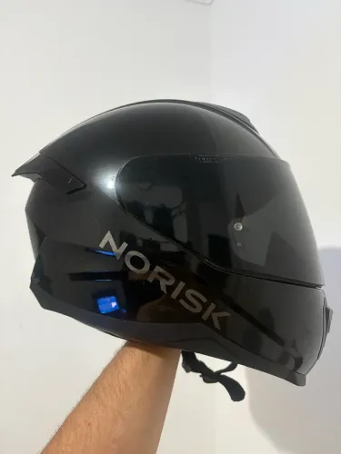 Capacete Norisk Razor Black Edition 2 Viseiras + Spoiler